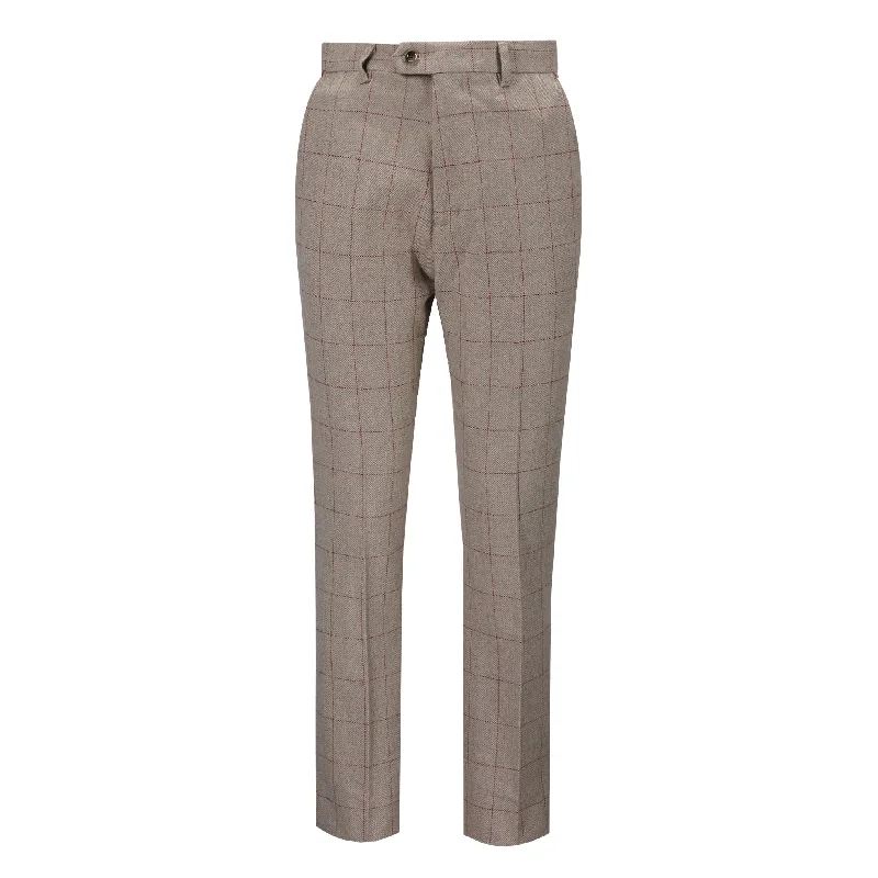 CARLO – TWEED TROUSER IN BROWN