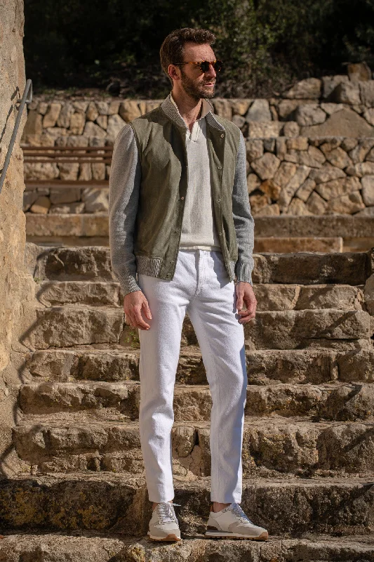 White jeans - Candiani cotton - Made in Italy