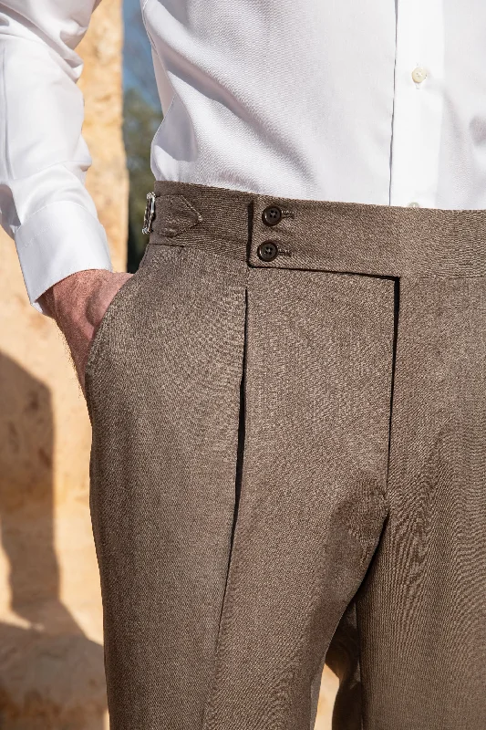 Brown Soragna trousers - Made in Italy