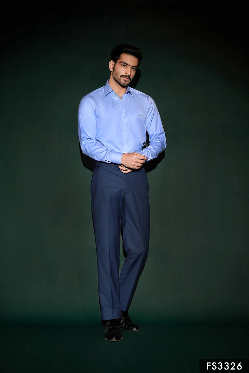 Realce Formal Shirt-Denim Blue