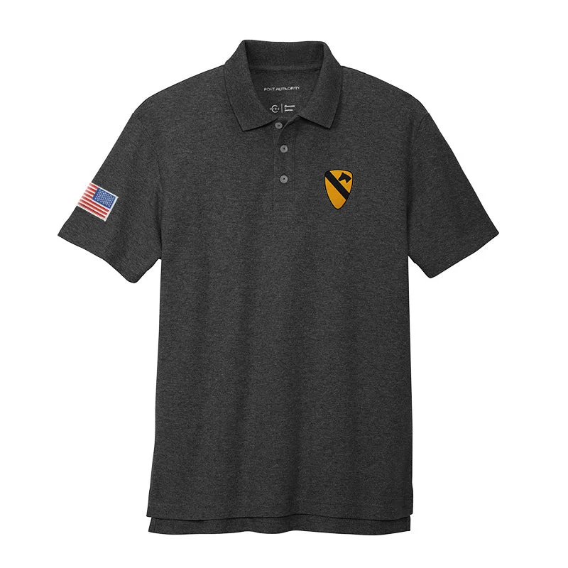 Elegant Men's Dress Shirts1st Cavalry Cotton Blend Polo Shirt