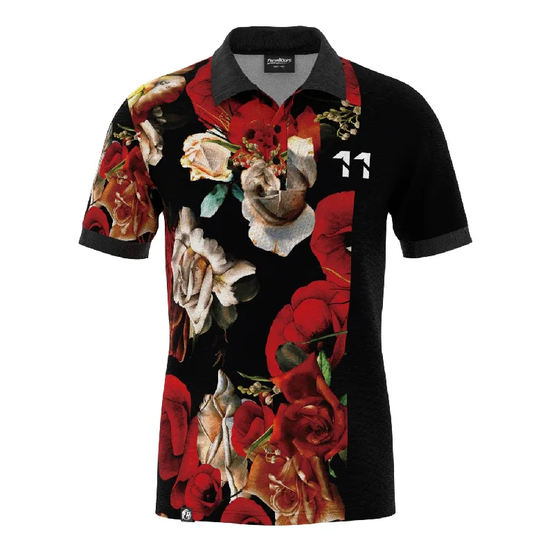 Men's Shirts with Moisture-Wicking FabricAntique Flowers Polo Shirt