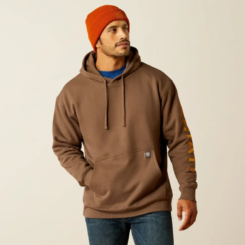 Men's Shirts with Pocket SquaresAriat Men's Rebar Graphic Hooded Sweatshirt