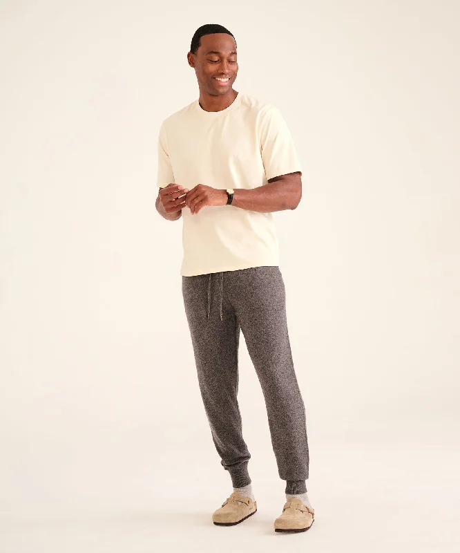 Men's Shirts with Cowl NecksOff-Duty Cashmere Jogger