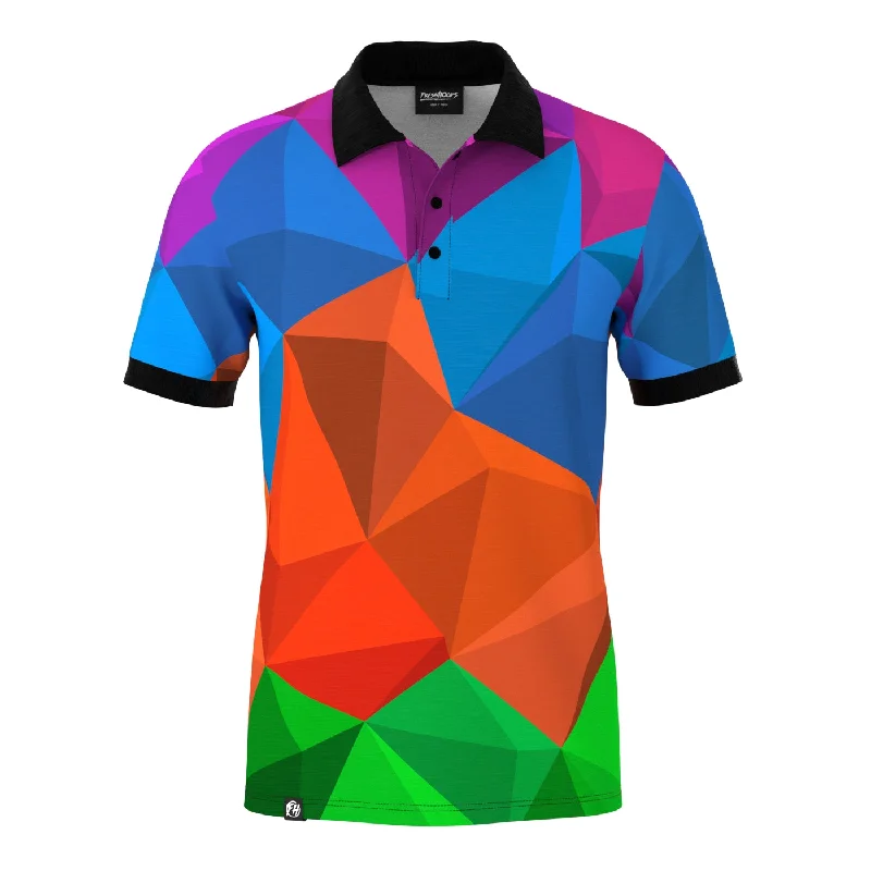 Men's Shirts with Zippered PocketsCubes Fun Polo Shirt