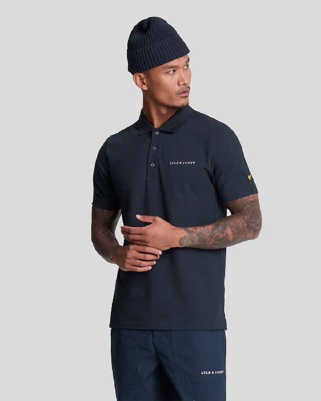 Men's Shirts with Lace-Up HemlinesEmbroidered Polo Shirt