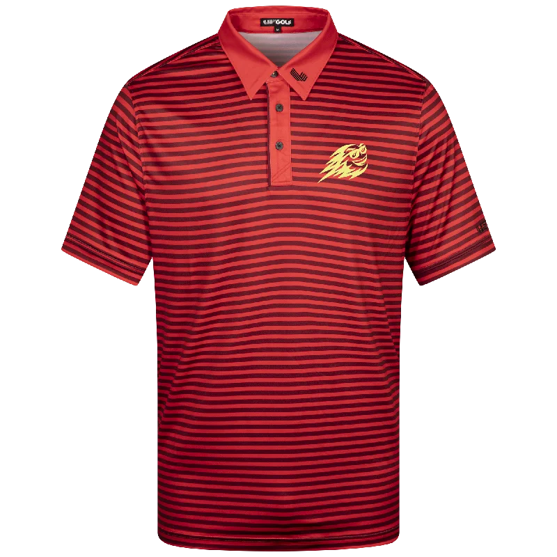 Warm Men's Fleece-Lined TopsFireballs GC | Men's Stripe Polo