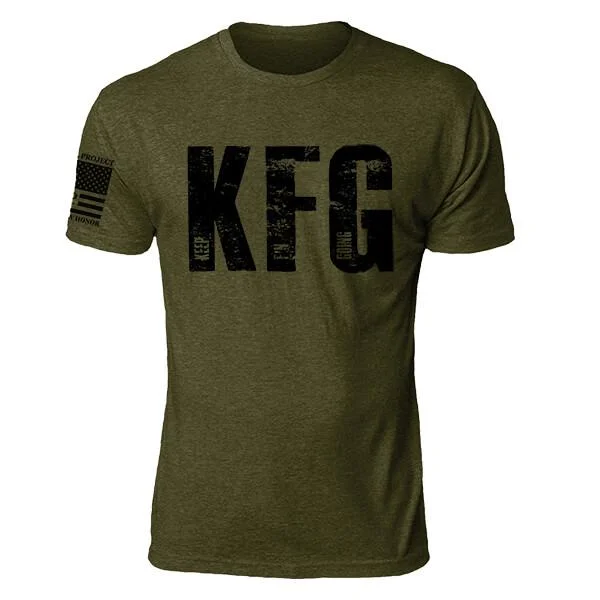 Men's Shirts with Rounded HemlinesKFG (Keep F'N Going)