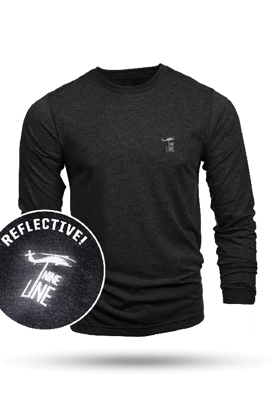 Men's Shirts with Button-Down PocketsReflective Dropline Logo - Long-Sleeve Shirt