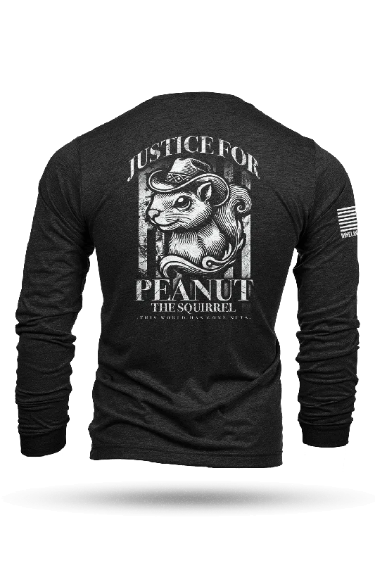 Men's Shirts with Wingtip CollarsJustice for Peanut - Long-Sleeve Shirt