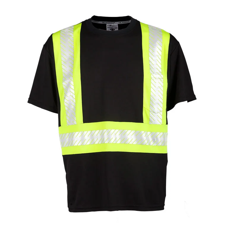 Men's Shirts with Hook-and-Loop ClosuresML Kishigo Men's Enhanced Visibility Contrast T-Shirt