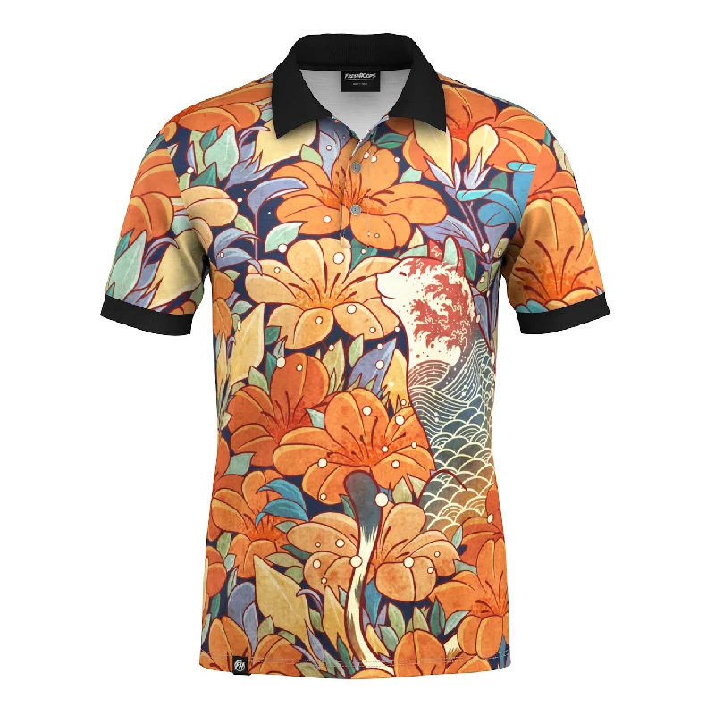 Men's Shirts with Bow TiesNeko Flowers Polo Shirt