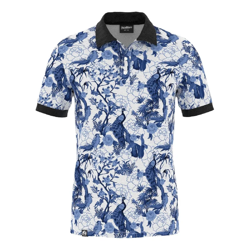 Men's Shirts with CollarsPeacock Polo Shirt