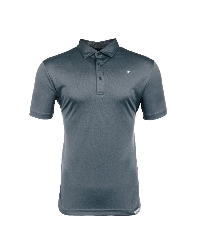 Men's Shirts with Elastic WaistbandsGray Classic Polo