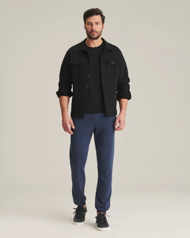 Men's Shirts with Contrast CollarsRecycled Cashmere Jogger