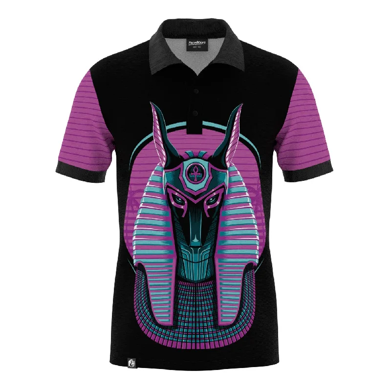 Men's Shirts with Belt AttachmentsRetro God Polo Shirt