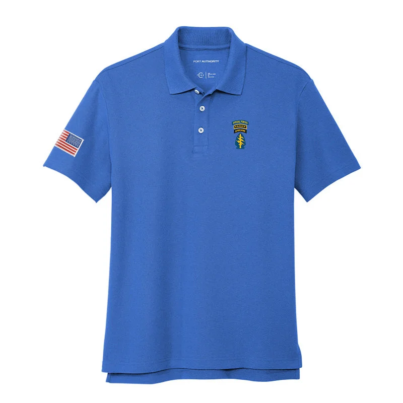 Men's Shirts with UV ProtectionSpecial Forces Ranger Airborne Cotton Blend Polo Shirt