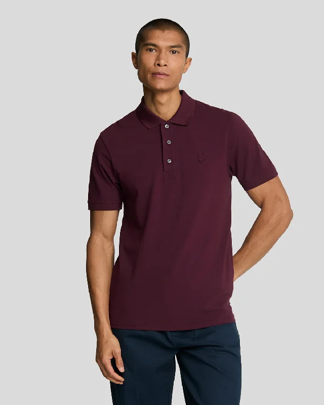 Men's Shirts with Striped PatternsTonal Eagle Polo Shirt