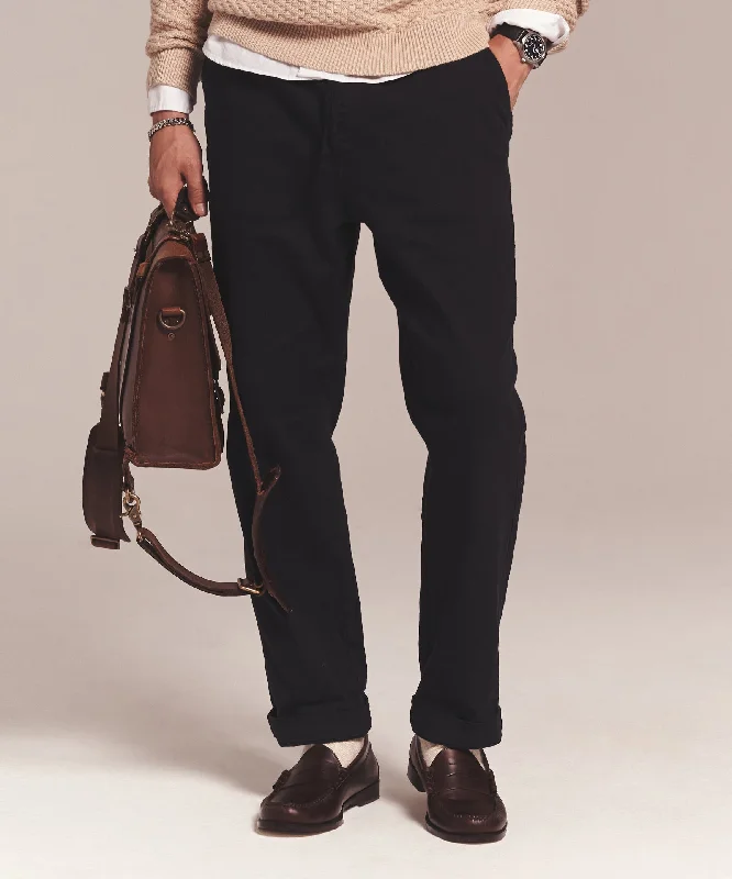 Men's Shirts with Embellished HemlinesSoft Denim Drawstring Pant