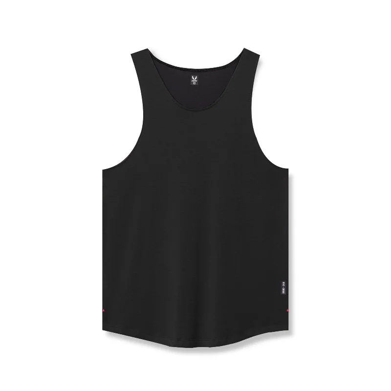 Men's Shirts with Plaid Patterns0808. Supima® Vented Tank - Black