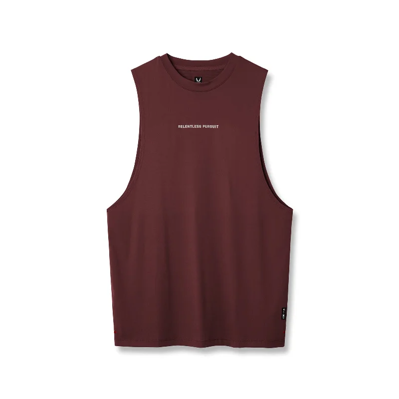 Men's Shirts with Tab Collars0837. 3D-Lite® 2.0 Lycra® Muscle Tank - Crimson "RP"