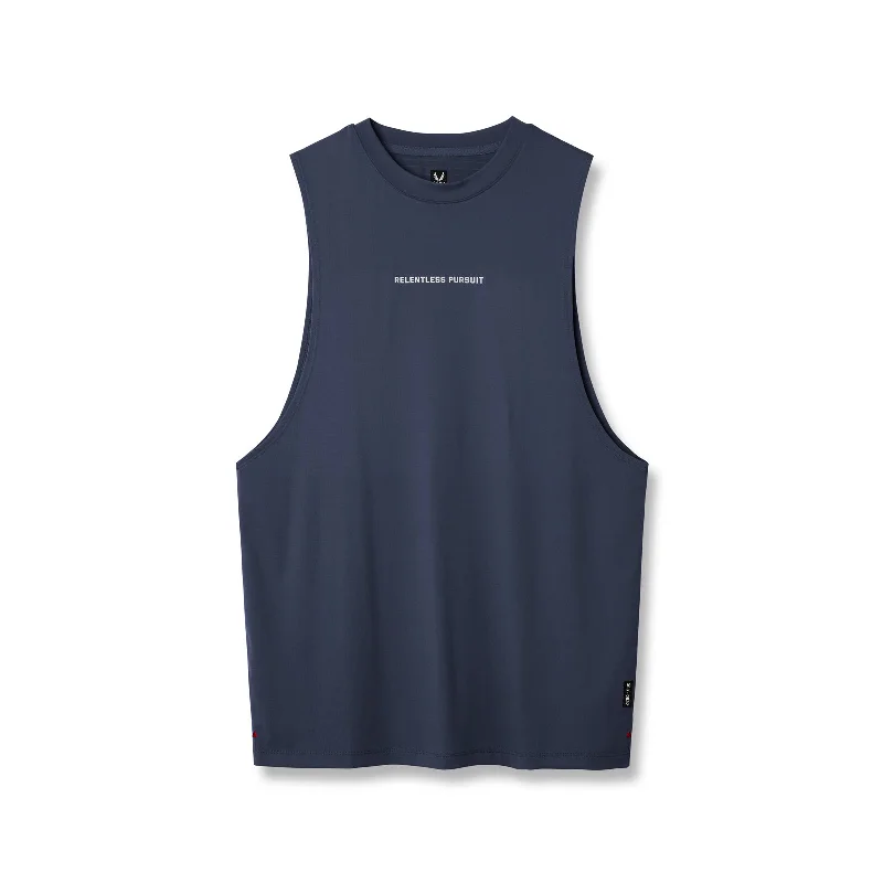 Men's Tailored Shirts for a Professional Appearance0837. 3D-Lite® 2.0 Lycra® Muscle Tank - Navy "RP"