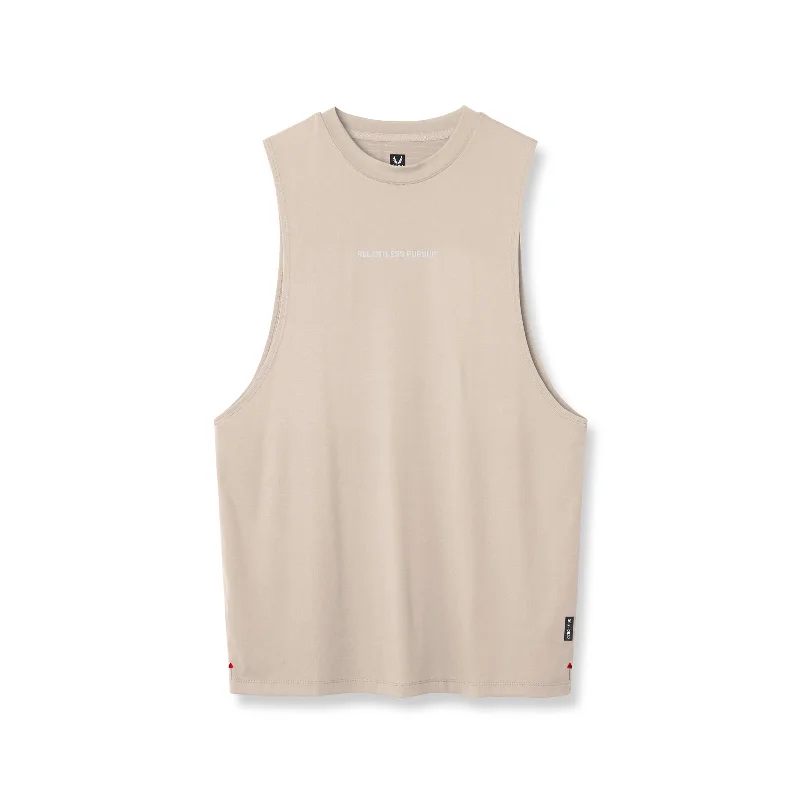 Men's Shirts with Pin Collars0837. 3D-Lite® 2.0 Lycra® Muscle Tank - Sand Smoke "RP"