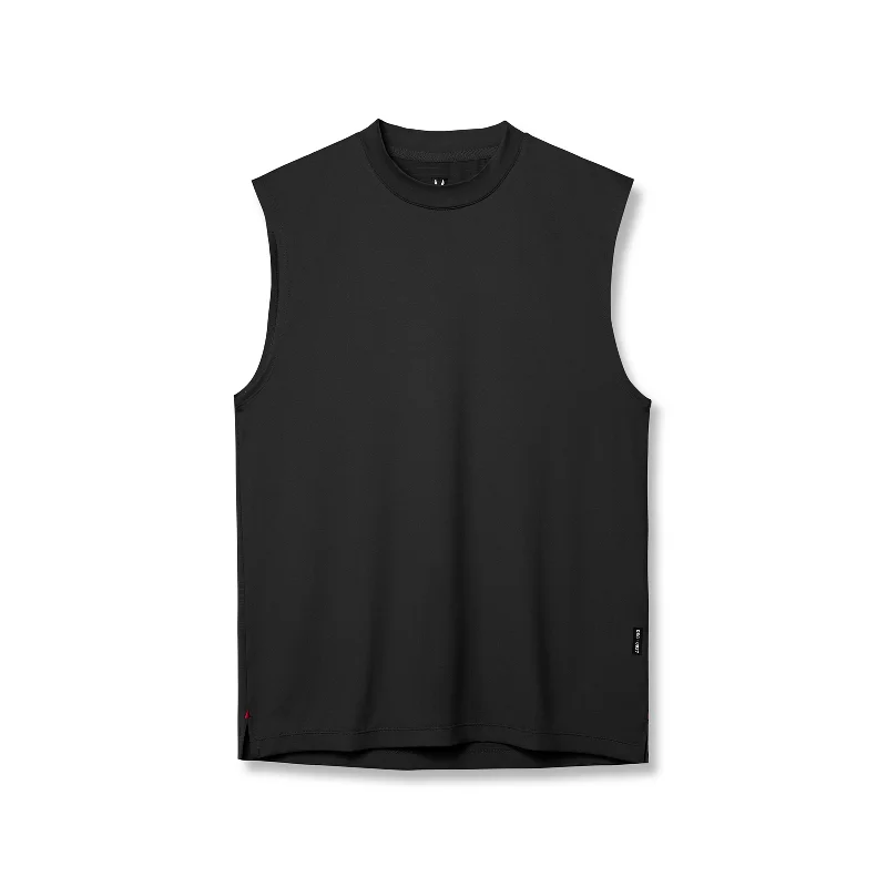 Men's Shirts with Mandarin Collars0927. 3D-Lite® 2.0 Lycra® Relaxed Cutoff - Black