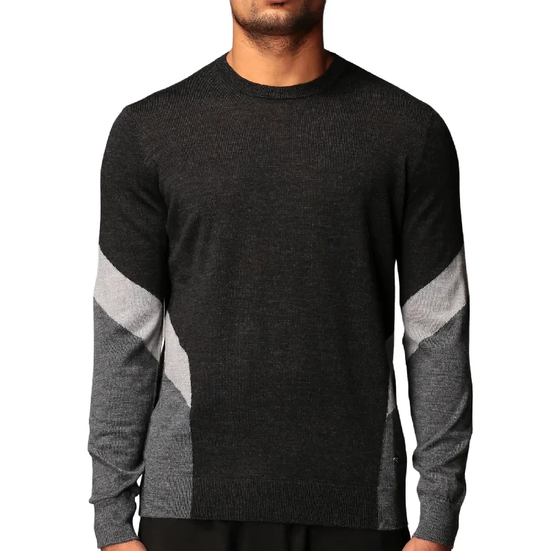 Men's Solid-Color Button-Down Shirts for VersatilityArmani Crew Knit Sweater