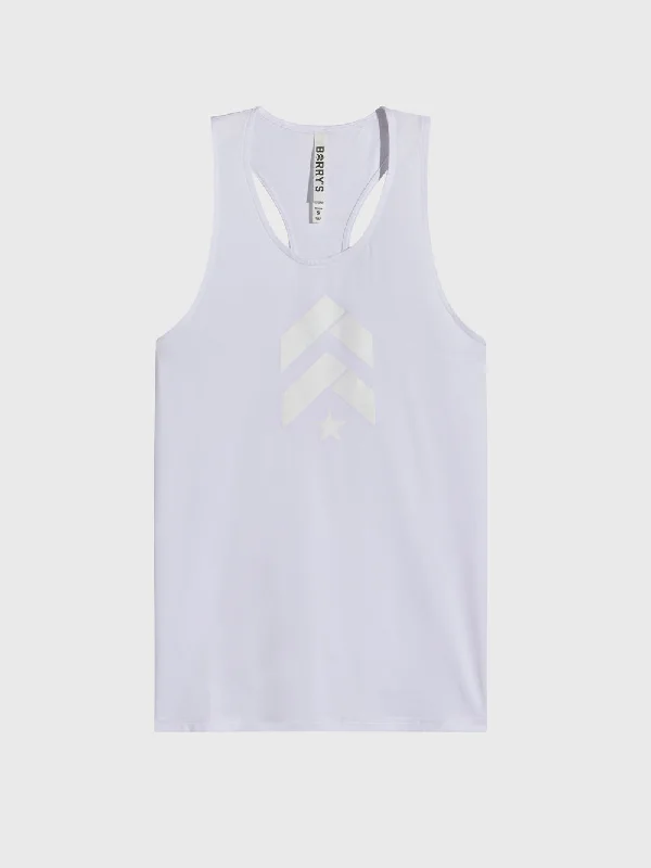 Men's Shirts with Elastic WaistbandsBARRY'S WHITE RACER TANK