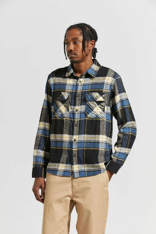 Men's Performance Fabric Shirts for All-Day ComfortBowery L/S Flannel - Joe Blue Plaid