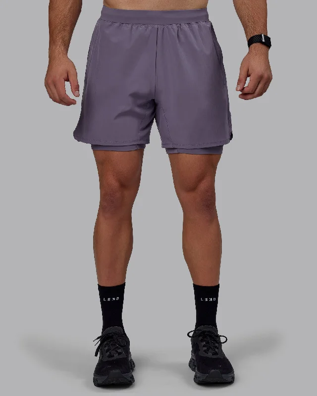 Men's Pants with Embroidered DesignsChallenger 6" Lined Performance Shorts - Purple Sage