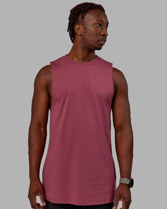 Men's Shirts with Embroidered DesignsDeluxe PimaFLX Tank - Dry Rose