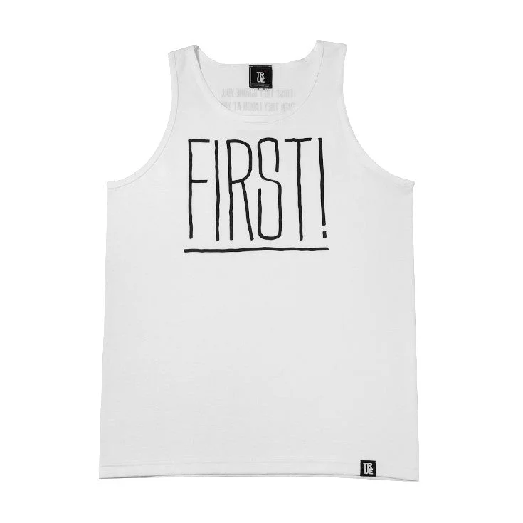 Men's Shirts with Patch PocketsTrue Mens First Tank Top White