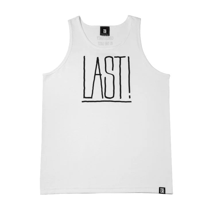 Men's Three-Quarter Sleeved TopsTrue Mens Last Tank Top White