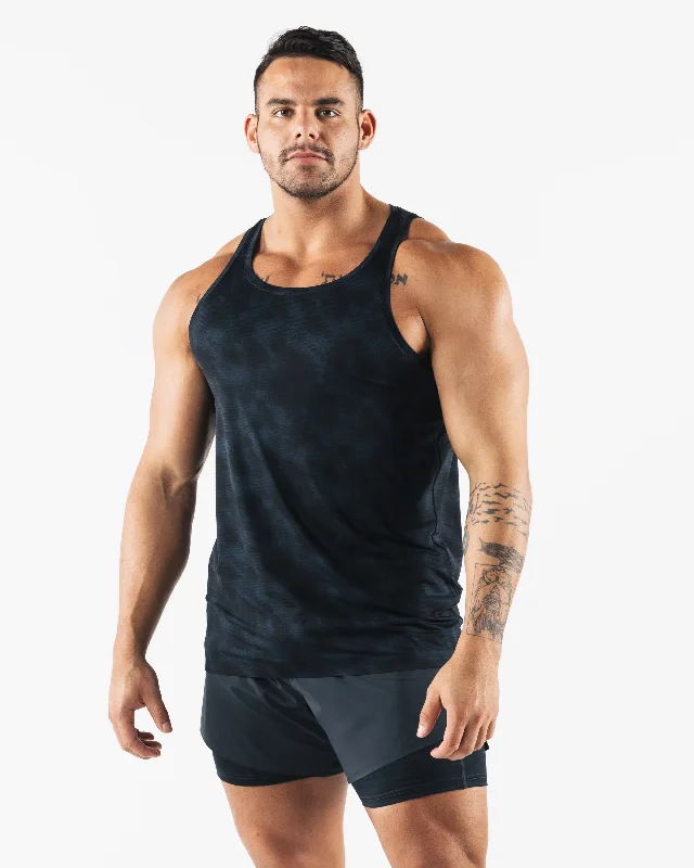 Men's Shirts with Ruffled HemlinesRacer Tank - Celestial Print