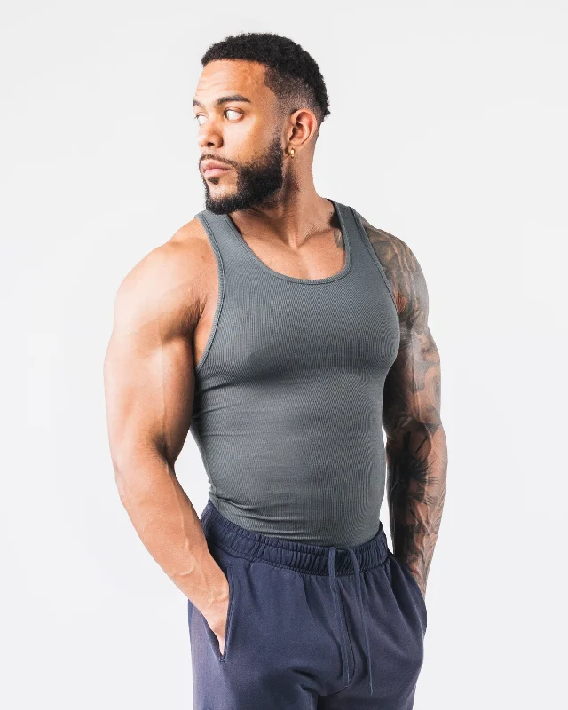 Men's Shirts for Outdoor ActivitiesZero Ribbed Tank 2pk - Astro Grey