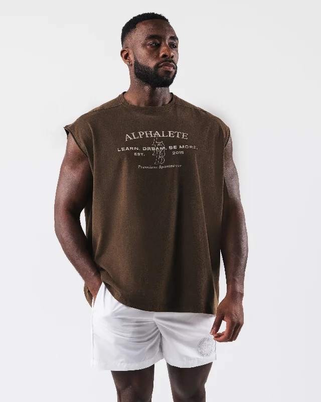 Men's Performance Shirts for SportsVintage Muscle Tank - Oran Brown