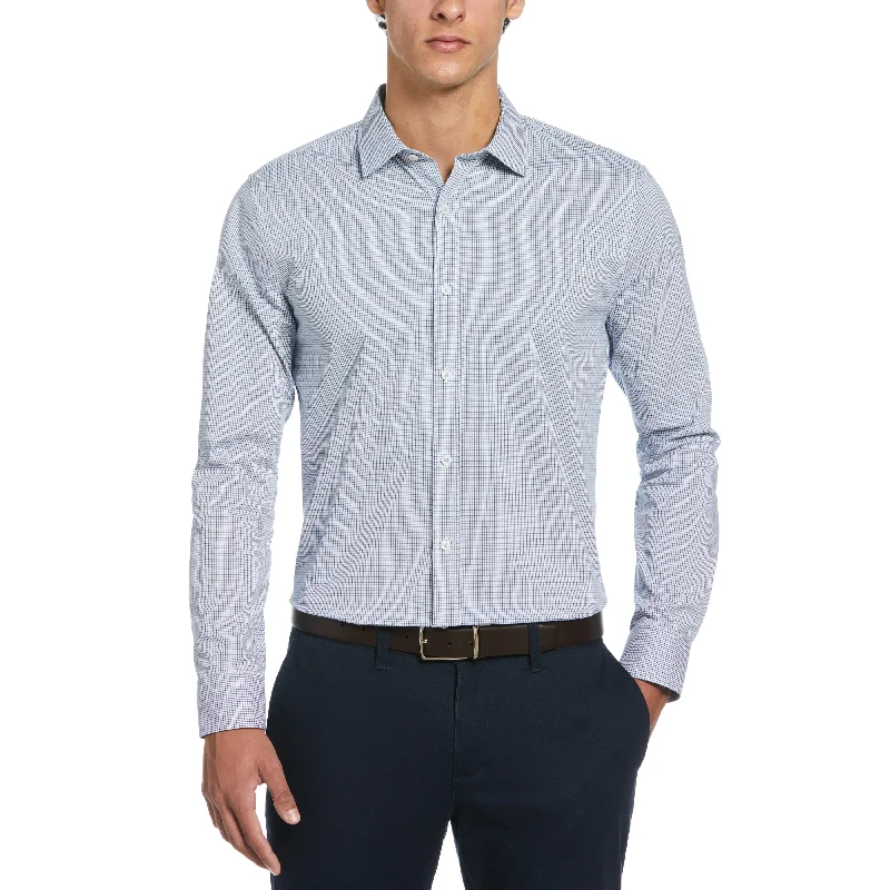 Men's Regular-Fit Shirts for a Classic FitMini Check Print Dress Shirt