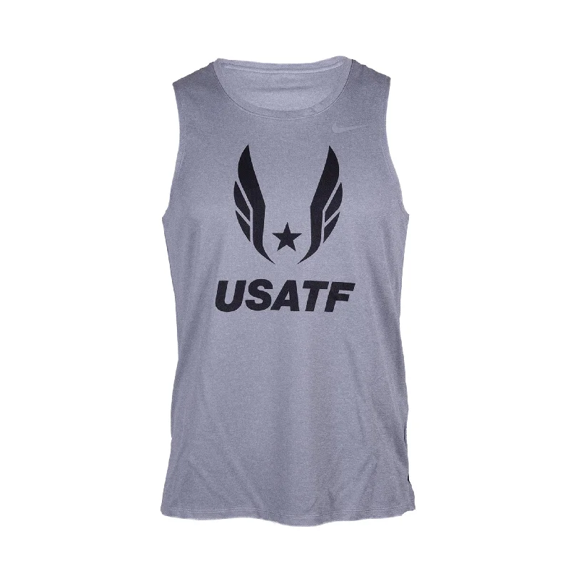 Men's Shirts with Pleated HemlinesNike USATF Men's DRI-FIT Miler Tank