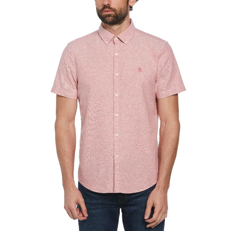 Men's Pattern Mixing Shirts for Creative StyleOxford Shirt