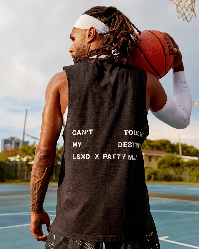 Men's Flowy Shirts for a Relaxed LookPatty Mills Perform VapourFLX Muscle Tank - Black Reflective