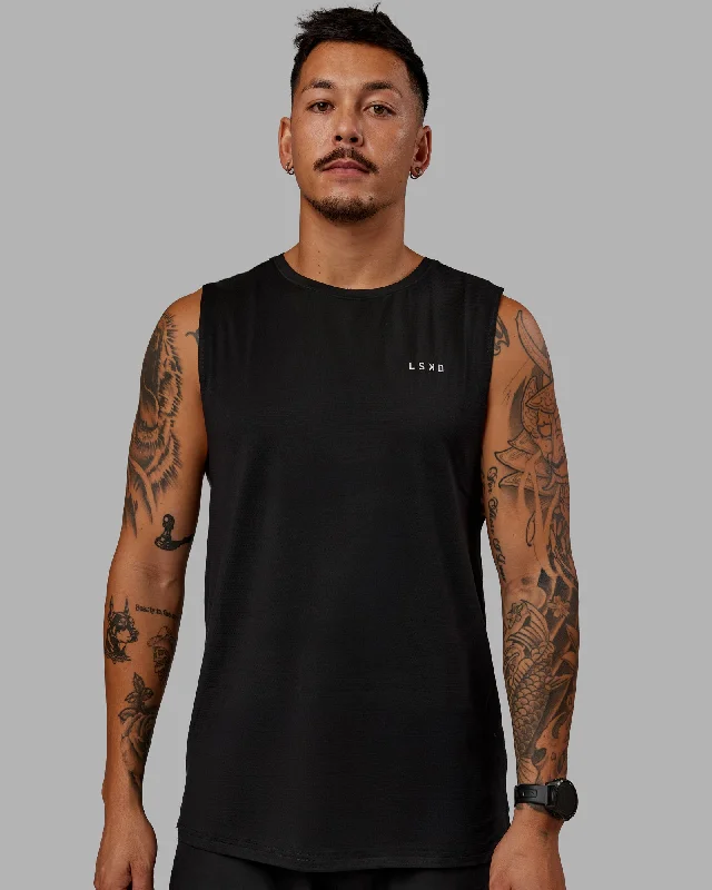 Men's Shirts for HikingPerform VapourFLX Muscle Tank - Black-Reflective