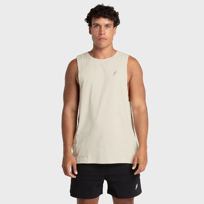 Men's Shirts with Embroidered DesignsPuremotion Muscle Tank V3 - Sand