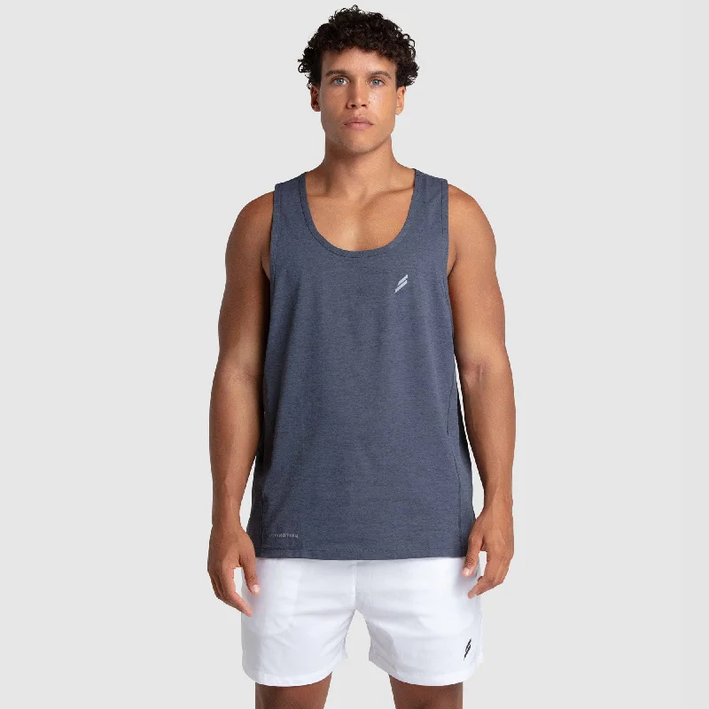 Men's Shirts with Velcro ClosuresPuremotion Singlet V3 - Charcoal Blue