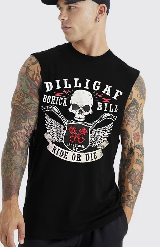 Men's Shirts with Full PlacketsRide or Die Muscle shirt