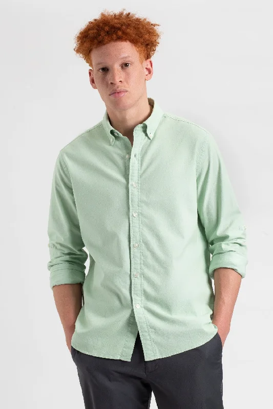 Men's Insulated Shirts for Cold WeatherSt. Ives Resort Oxford Shirt - Pistachio