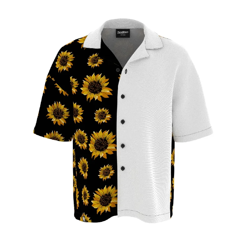 Men's Oxford Shirts for a Preppy StyleSunflowers Oversized Button Shirt