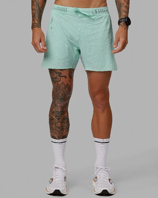 Men's Pants with Zippered PocketsUltraAir 5" Lined Performance Shorts - Pastel Turquoise-Reflective