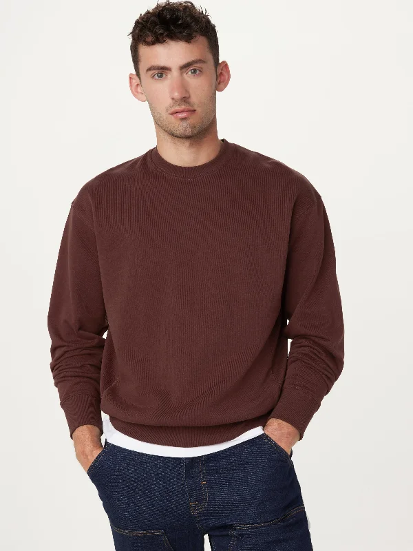 Men's Sweaters for WinterThe French Terry Sweatshirt in Bordeaux